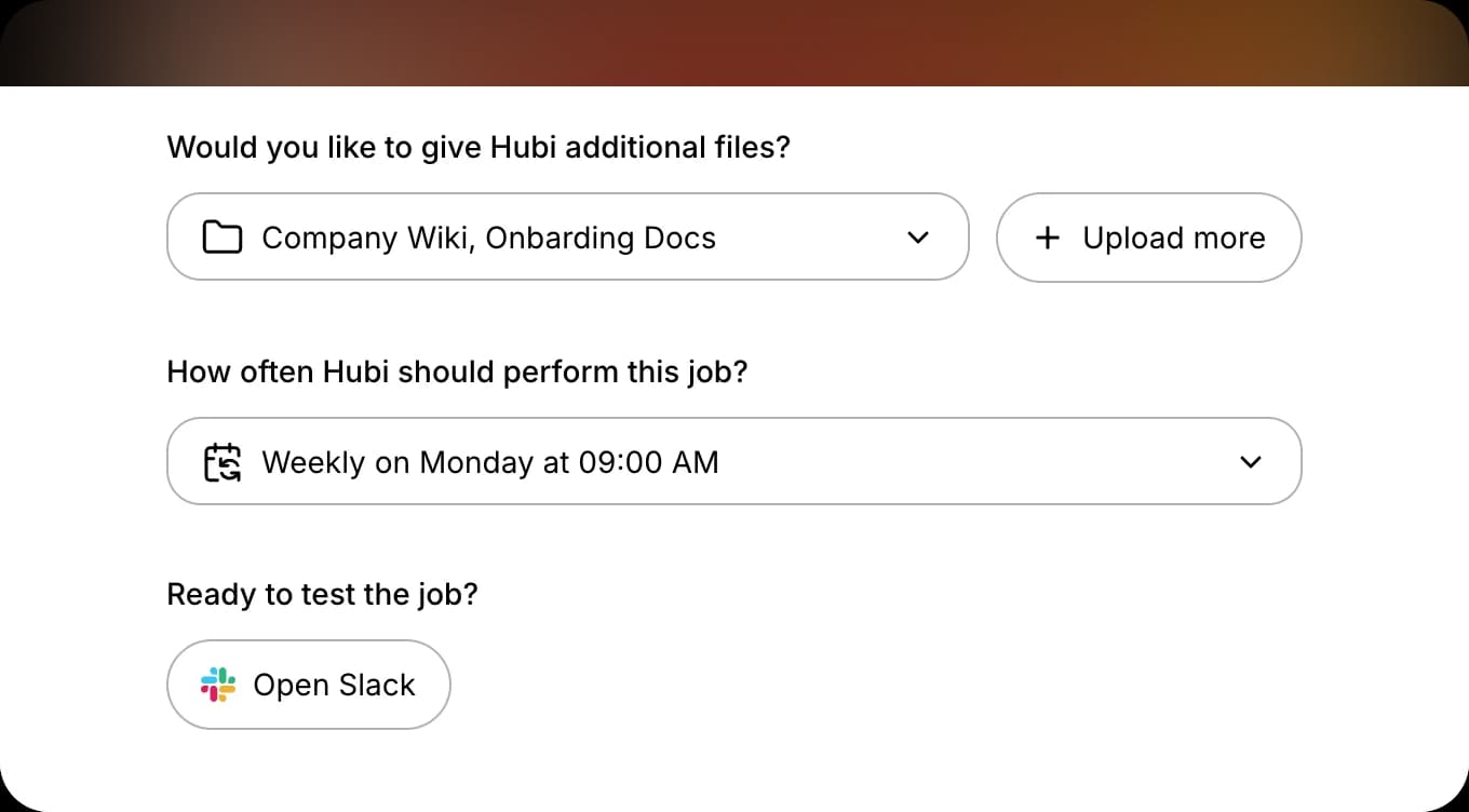 Automations inside Hubi's Brain