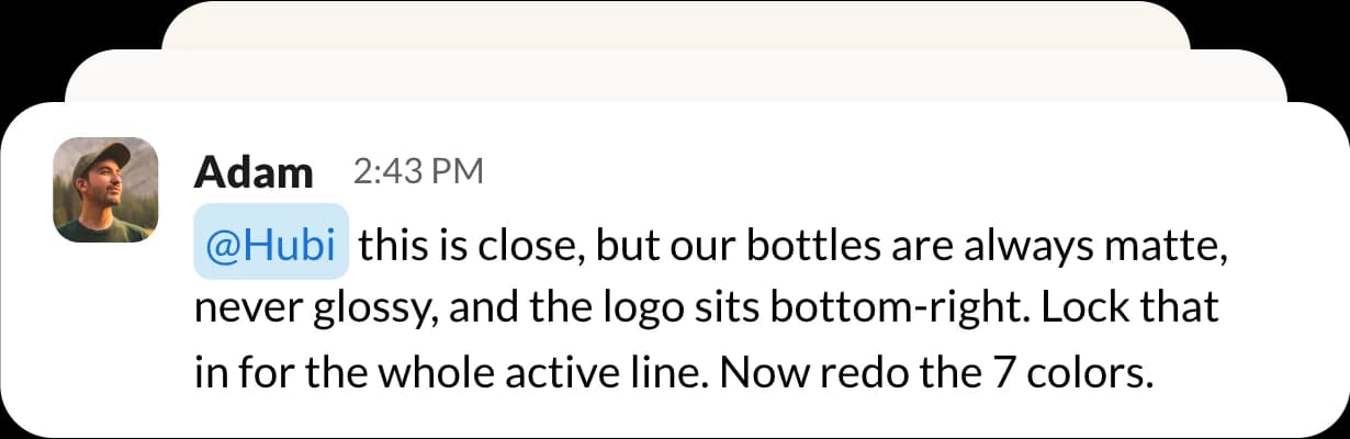 Adam: our bottles are always matte, never glossy - lock that in for the whole active line