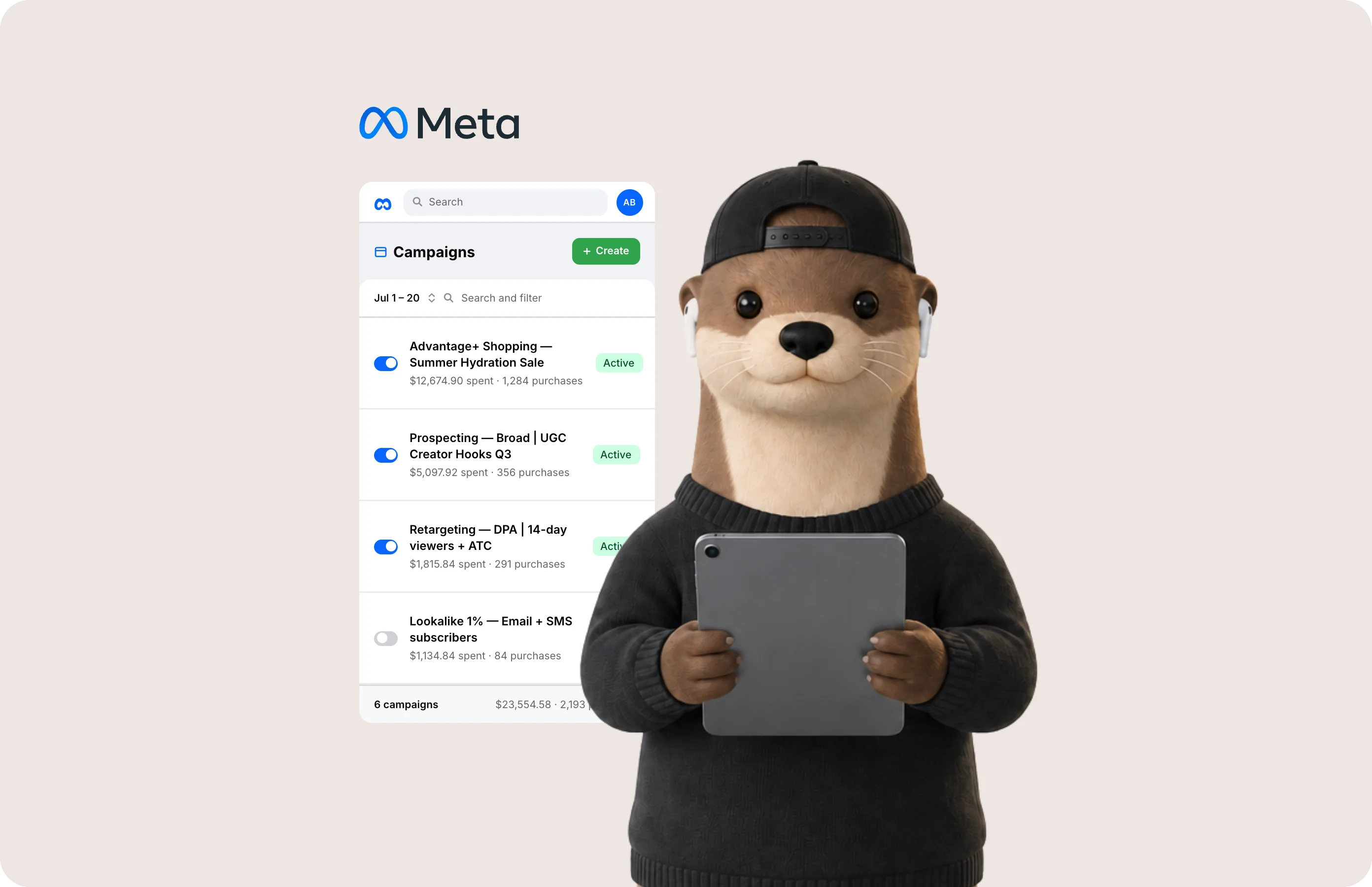 Hubi monitoring Meta Ads campaigns and proposing a budget move